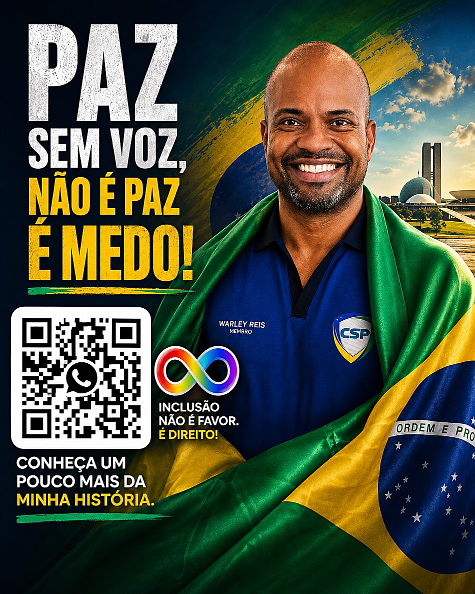 Paz sem voz não é paz, é medo — Inclusão não é favor, é direito
